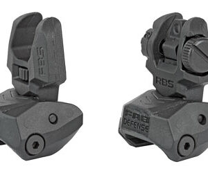 FAB DEF POLY FLIP-UP SIGHT SET BLK