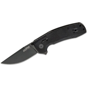 SOG TAC BL/PL 3.5" DROP POINT