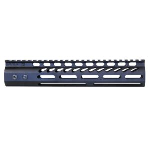 Guntec 10″ Ultra Lightweight Thin M-LOK System Free Floating Handguard With Monolithic Top Rail (Anodized Black)